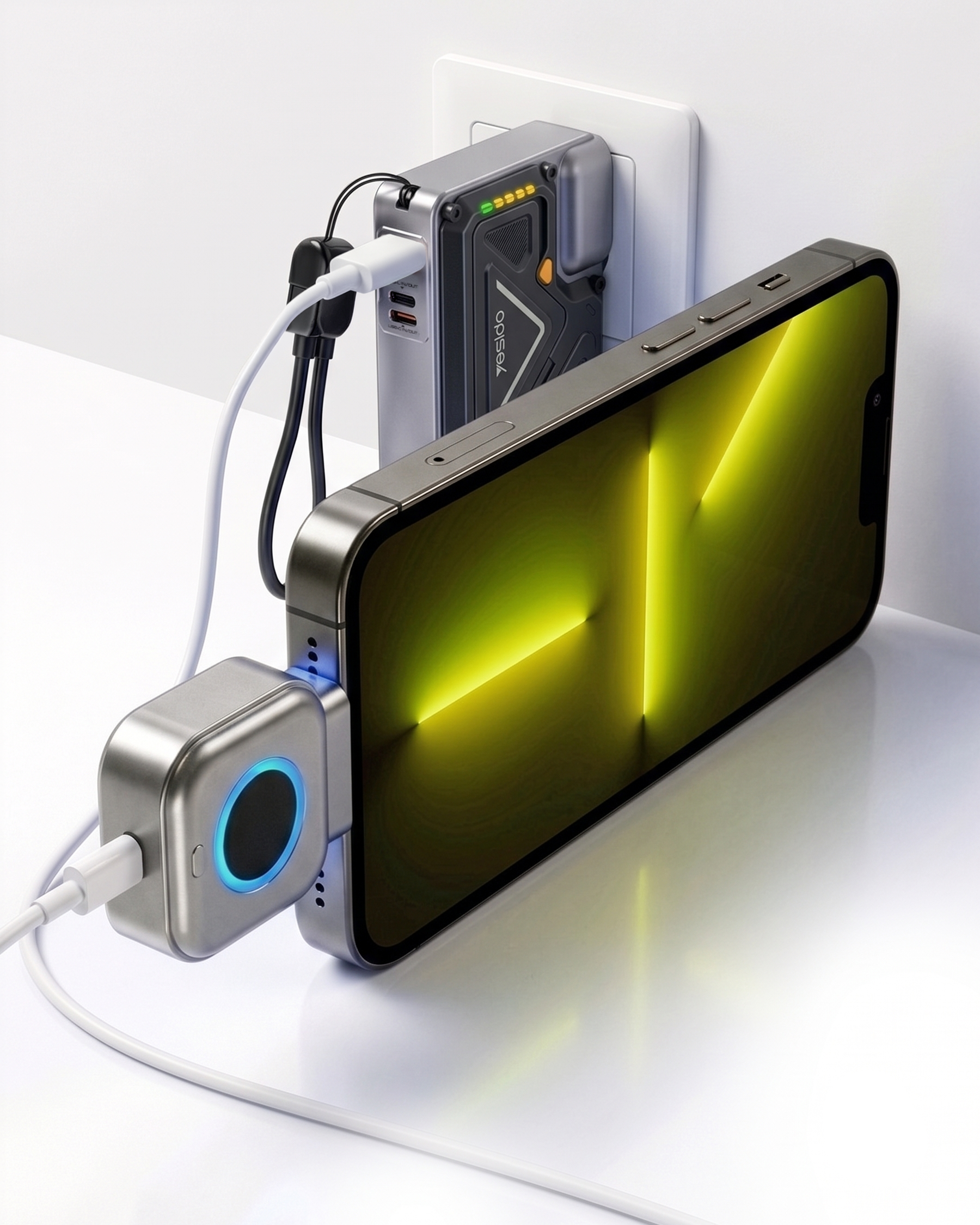 5in1 Powerbank ve Şarj İstasyonu