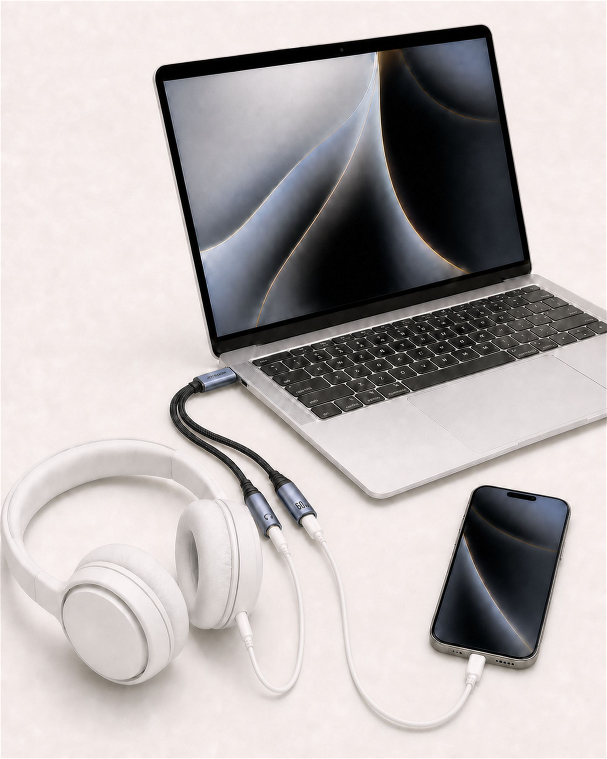JOYROOM 3.5mm Ses + Type-C Şarj Dönüştürücü Joyroom