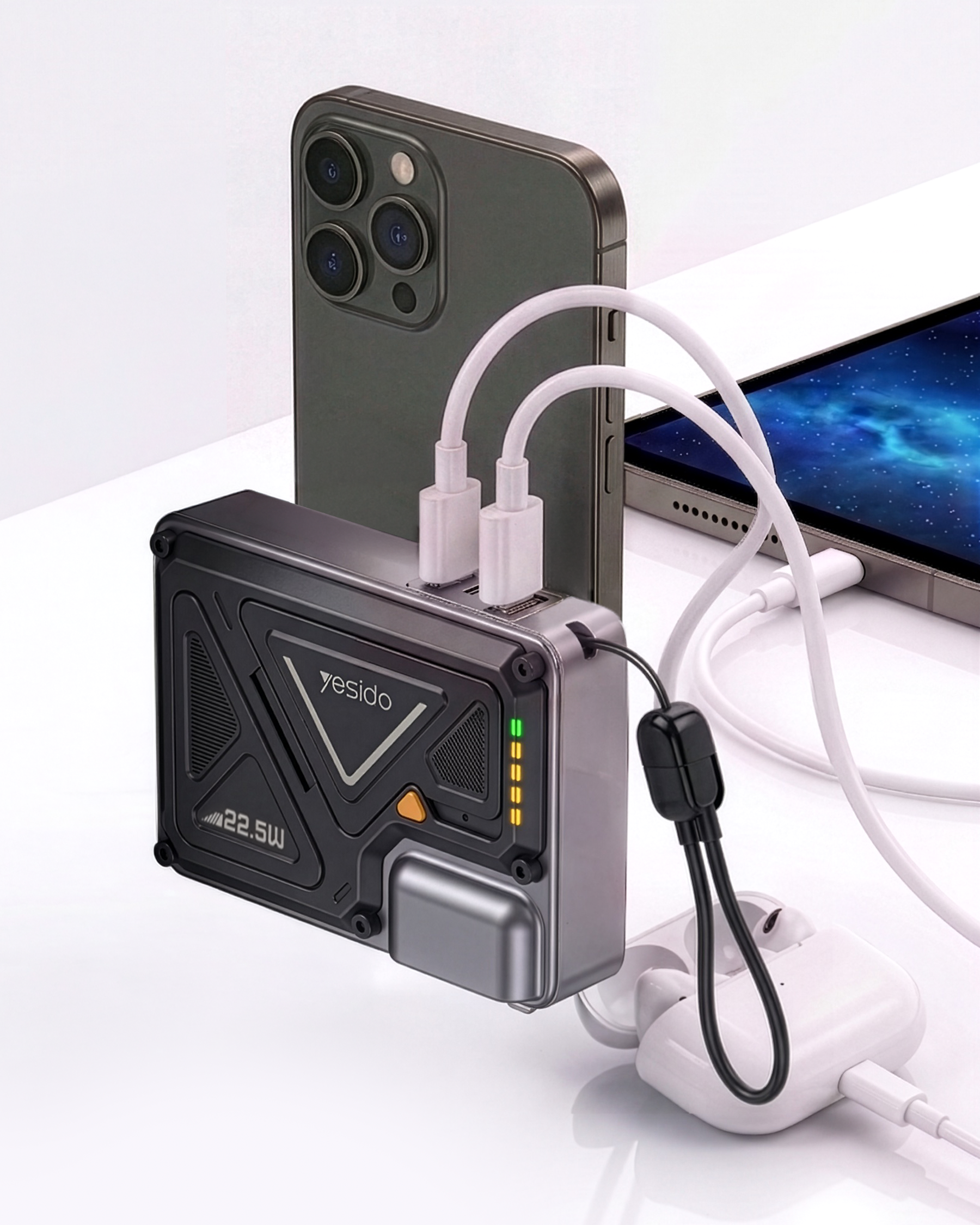 5in1 Powerbank ve Şarj İstasyonu